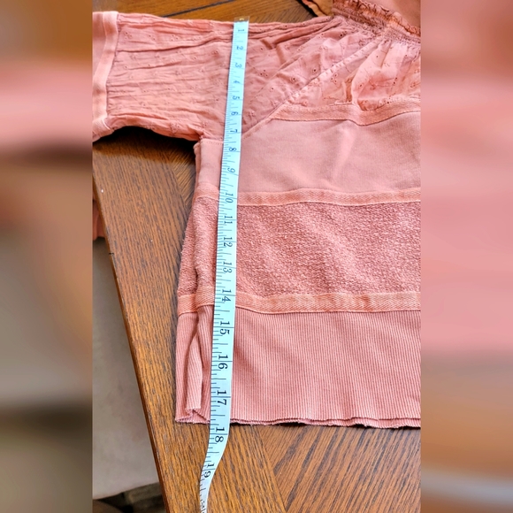 Free people piper pieced crop hoodie size M - Picture 7 of 7